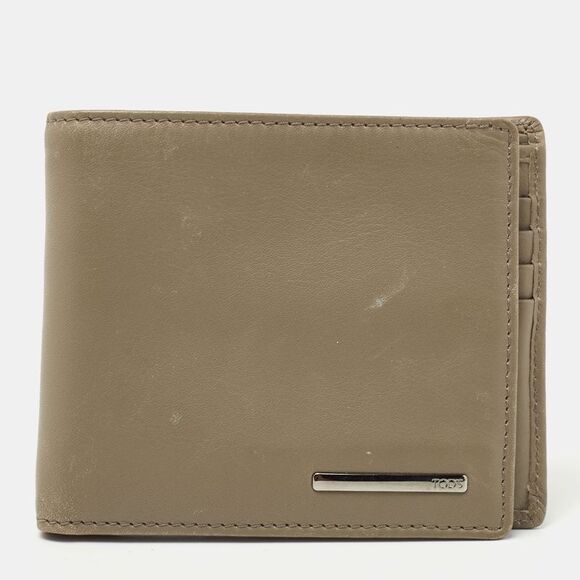 Tod's Other - Tod's Olive Green Leather Bifold Wallet